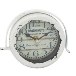 15" White Metal Farmhouse Bicycle Clock -Michaels Decor Sale D368662S 4