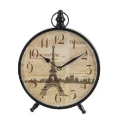 12" Wide Round Vintage Black Metal Clock Set -Michaels Decor Sale D368664S 3