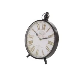 12" Wide Round Vintage Black Metal Clock Set -Michaels Decor Sale D368664S 7