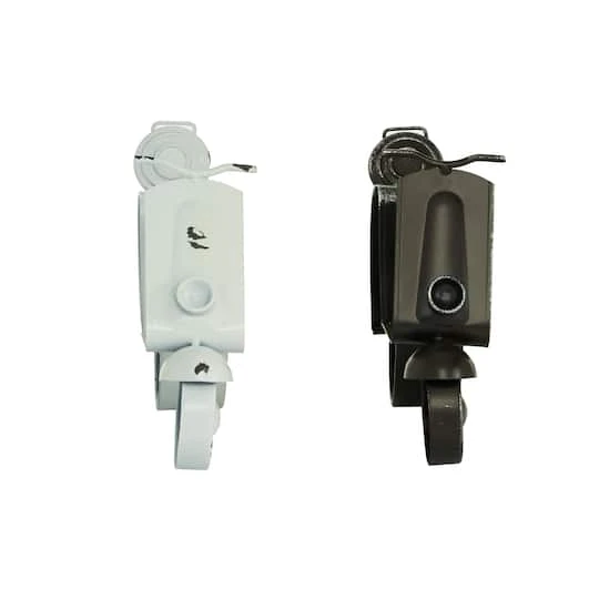 13" Black & White Metal Country Cottage Scooter Clock Set 5 13" Black & White Metal Country Cottage Scooter Clock Set - Image 3