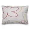 Flowers Outline Throw Pillow