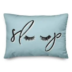 Blue Sleep Throw Pillow