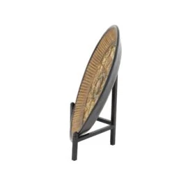 16" Gold Polystone Traditional Decorative Plate With Stand -Michaels Decor Sale D368854S 4