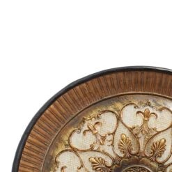 16" Gold Polystone Traditional Decorative Plate With Stand -Michaels Decor Sale D368854S 6