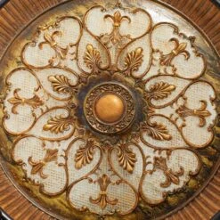 16" Gold Polystone Traditional Decorative Plate With Stand -Michaels Decor Sale D368854S 7
