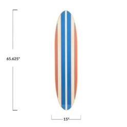 Hello Honey® 65'' Coastal Decorative Surfboard Wall Décor -Michaels Decor Sale D369971S 2