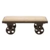 Brown Wood & Metal Industrial Bench -Michaels Decor Sale D370010S 1