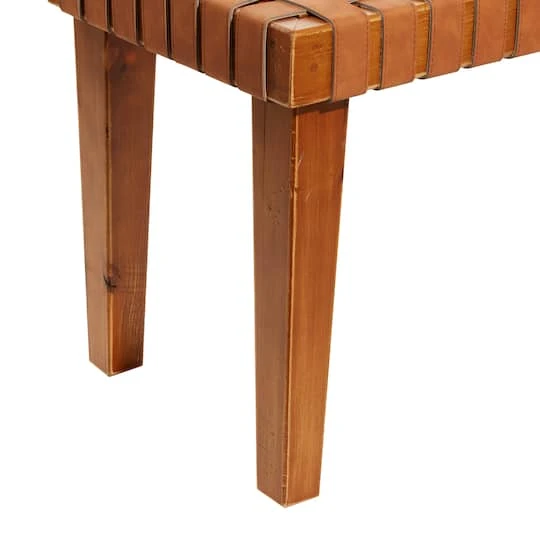 Brown Wood Rustic Bench 8 Brown Wood Rustic Bench - Image 6