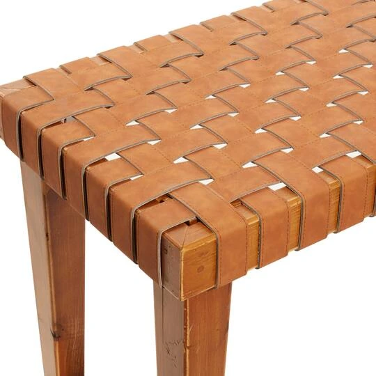 Brown Wood Rustic Bench 9 Brown Wood Rustic Bench - Image 7