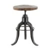 29" Brown Iron & Wood Industrial Stool 2 29" Brown Iron & Wood Industrial Stool -Michaels Decor Sale D370013S 1