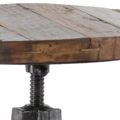 29" Brown Iron & Wood Industrial Stool 14 29" Brown Iron & Wood Industrial Stool -Michaels Decor Sale D370013S 4