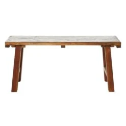 Brown Mahogany Industrial Bench -Michaels Decor Sale D370023S 4