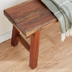 Brown Mahogany Industrial Bench -Michaels Decor Sale D370023S 7