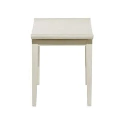17" White Wood Traditional Stool -Michaels Decor Sale D370029S 2
