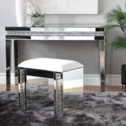 21" Silver Wood Glam Stool -Michaels Decor Sale D370036S 8