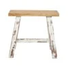 Brown & White Wood Farmhouse Bench 2 Brown & White Wood Farmhouse Bench -Michaels Decor Sale D370047S 1