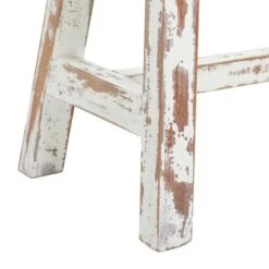 Brown & White Wood Farmhouse Bench -Michaels Decor Sale D370047S 5