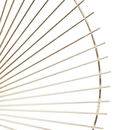 Gold Metal Contemporary Wall Décor Set, 16", 18" & 23" 6 Gold Metal Contemporary Wall Décor Set, 16", 18" & 23" - Image 4