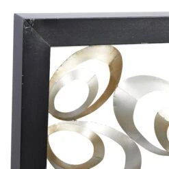 48" Gold & Silver Contemporary Abstract Metal Wall Décor 13 48" Gold & Silver Contemporary Abstract Metal Wall Décor -Michaels Decor Sale D370134S 3