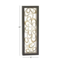 48" Gold & Silver Contemporary Abstract Metal Wall Décor 16 48" Gold & Silver Contemporary Abstract Metal Wall Décor -Michaels Decor Sale D370134S 6