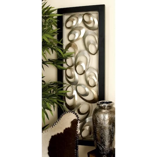 48" Gold & Silver Contemporary Abstract Metal Wall Décor 10 48" Gold & Silver Contemporary Abstract Metal Wall Décor - Image 8