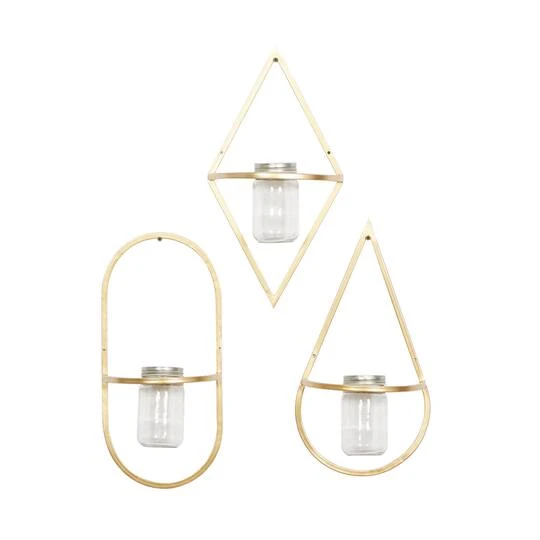 CosmoLiving By Cosmopolitan Gold Vase Metal Wall Décor Set, 3ct. 3 CosmoLiving By Cosmopolitan Gold Vase Metal Wall Décor Set, 3ct.