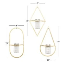 CosmoLiving By Cosmopolitan Gold Vase Metal Wall Décor Set, 3ct. 14 CosmoLiving By Cosmopolitan Gold Vase Metal Wall Décor Set, 3ct. -Michaels Decor Sale D370160S 5