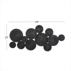 CosmoLiving By Cosmopolitan Black Metal Contemporary Wall Décor -Michaels Decor Sale D370186S 7