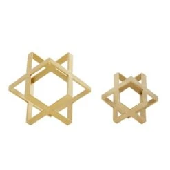 Gold Metal Glam Geometric Cube Sculpture Set -Michaels Decor Sale D370244S 2