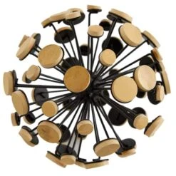 Brown Metal Abstract Decorative Orb Set 9 Brown Metal Abstract Decorative Orb Set -Michaels Decor Sale D370247S 3