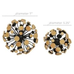 Brown Metal Abstract Decorative Orb Set 10 Brown Metal Abstract Decorative Orb Set -Michaels Decor Sale D370247S 4