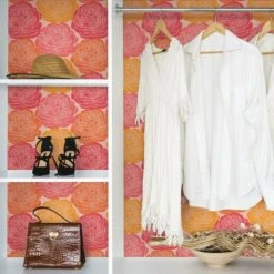 RoomMates Bed Of Roses Peel & Stick Wallpaper Pink/Yellow -Michaels Decor Sale D372157S 2