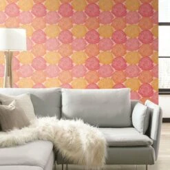 RoomMates Bed Of Roses Peel & Stick Wallpaper Pink/Yellow -Michaels Decor Sale D372157S 4