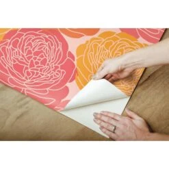 RoomMates Bed Of Roses Peel & Stick Wallpaper Pink/Yellow -Michaels Decor Sale D372157S 8