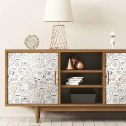 RoomMates Mod Faces Peel & Stick Wallpaper Gray/Taupe -Michaels Decor Sale D372172S 5