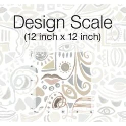 RoomMates Mod Faces Peel & Stick Wallpaper Gray/Taupe -Michaels Decor Sale D372172S 6