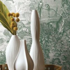 RoomMates Jungle Toile Peel & Stick Wallpaper Green/Gray -Michaels Decor Sale D372246S 2