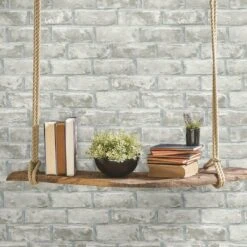 RoomMates Brick Peel & Stick Wallpaper Gray Taupe -Michaels Decor Sale D372250S 5