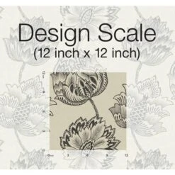 RoomMates Batik Jacobean Peel & Stick Wallpaper Taupe And Black -Michaels Decor Sale D372317S 7