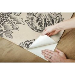 RoomMates Batik Jacobean Peel & Stick Wallpaper Taupe And Black -Michaels Decor Sale D372317S 9
