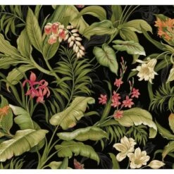RoomMates Wailea Coast Peel & Stick Wallpaper Black/Green -Michaels Decor Sale D372328S 1 1