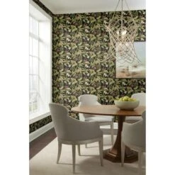 RoomMates Wailea Coast Peel & Stick Wallpaper Black/Green -Michaels Decor Sale D372328S 3