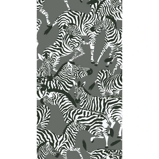 RoomMates Herd Together Peel & Stick Wallpaper Gray 5 RoomMates Herd Together Peel & Stick Wallpaper Gray - Image 3
