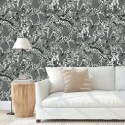 RoomMates Herd Together Peel & Stick Wallpaper Gray 16 RoomMates Herd Together Peel & Stick Wallpaper Gray -Michaels Decor Sale D372344S 3