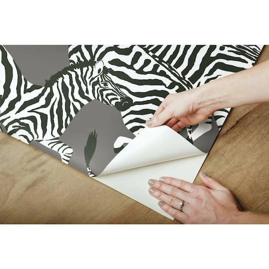 RoomMates Herd Together Peel & Stick Wallpaper Gray 11 RoomMates Herd Together Peel & Stick Wallpaper Gray - Image 9