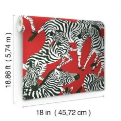 RoomMates Herd Together Peel & Stick Wallpaper Red -Michaels Decor Sale D372346S 7