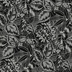 RoomMates Vintage Batik Jungle Peel & Stick Wallpaper Black/Gray