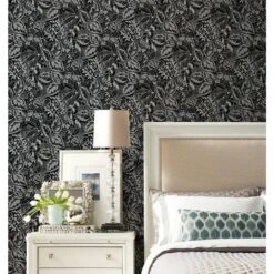 RoomMates Vintage Batik Jungle Peel & Stick Wallpaper Black/Gray 17 RoomMates Vintage Batik Jungle Peel & Stick Wallpaper Black/Gray -Michaels Decor Sale D372418S 3