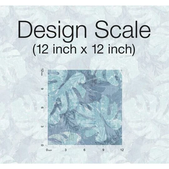 RoomMates Jungle Leaf Canopy Peel & Stick Wallpaper Blue/Gray 10 RoomMates Jungle Leaf Canopy Peel & Stick Wallpaper Blue/Gray - Image 8