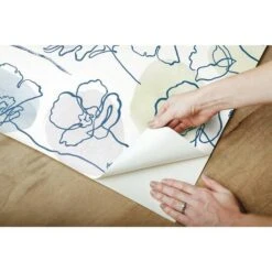 RoomMates Modern Poppy Peel & Stick Wallpaper Blue -Michaels Decor Sale D372483S 8